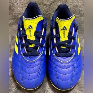 ⚽️ Adidas Goletto JH6646 Youth Soccer Cleats Size 12K Blue Neon
